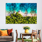 Croatian Turquoise Coastline Wall Art