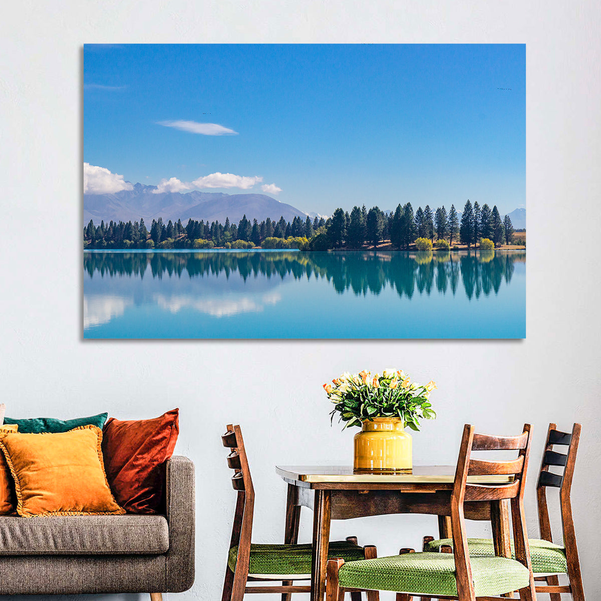 Lake Ruataniwha Reflection Wall Art