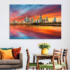 Shuwaikh Port at Dusk Wall Art