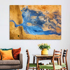 Geysers Valley Aerial View Wall Art