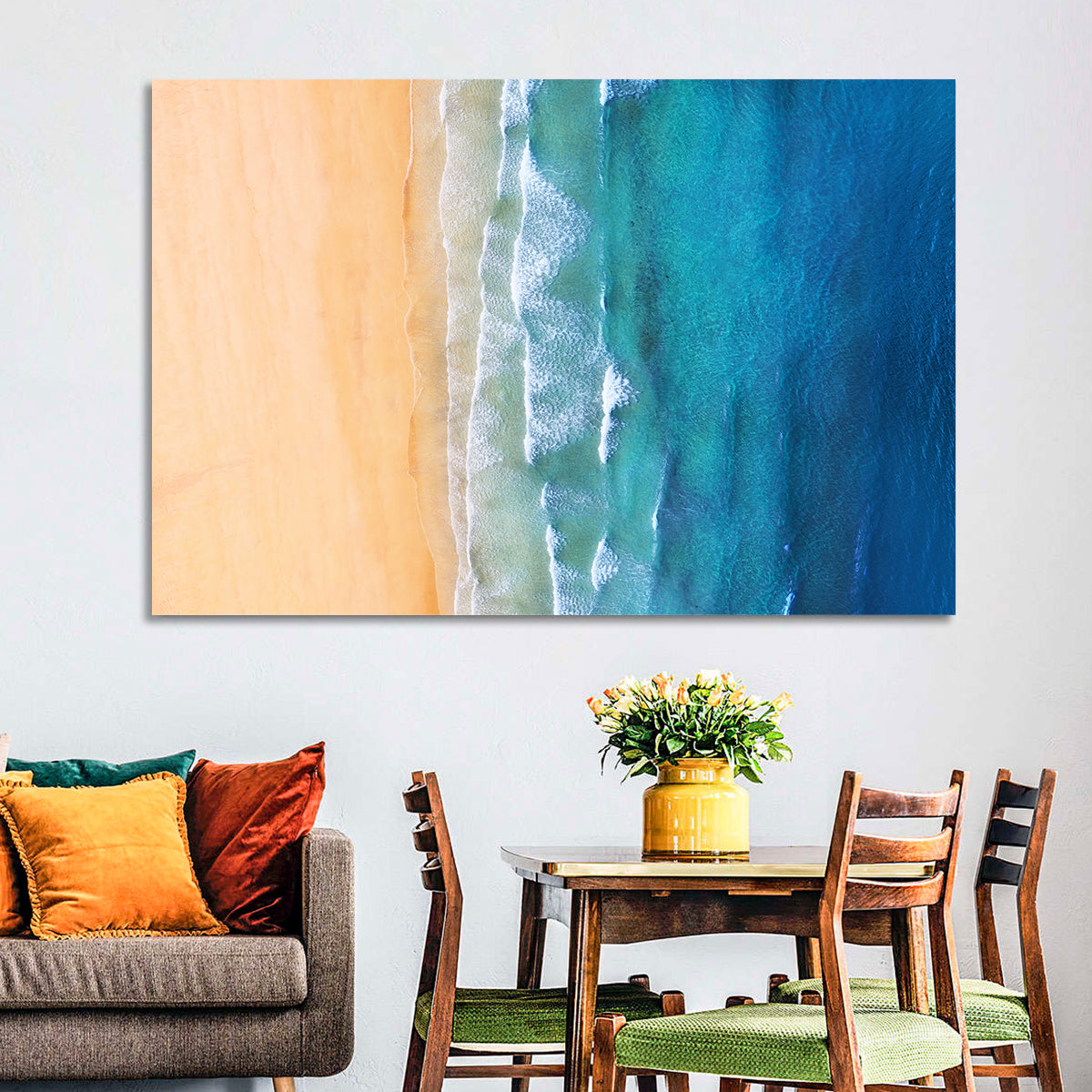 Aerial Iceland Coastline Wall Art