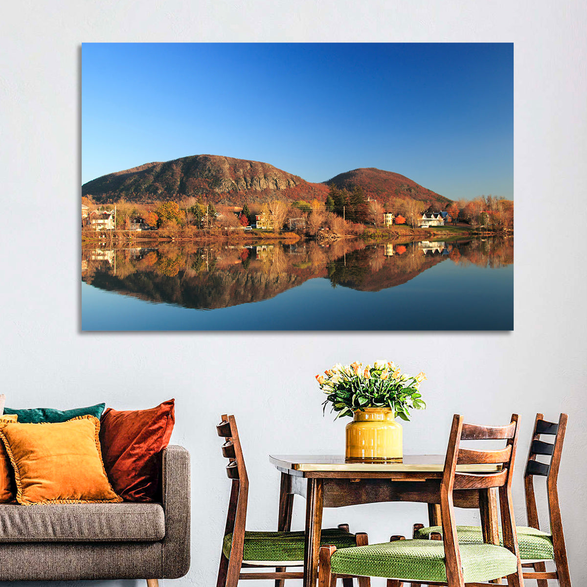 Mont Saint-hilaire Autumn Reflection Wall Art