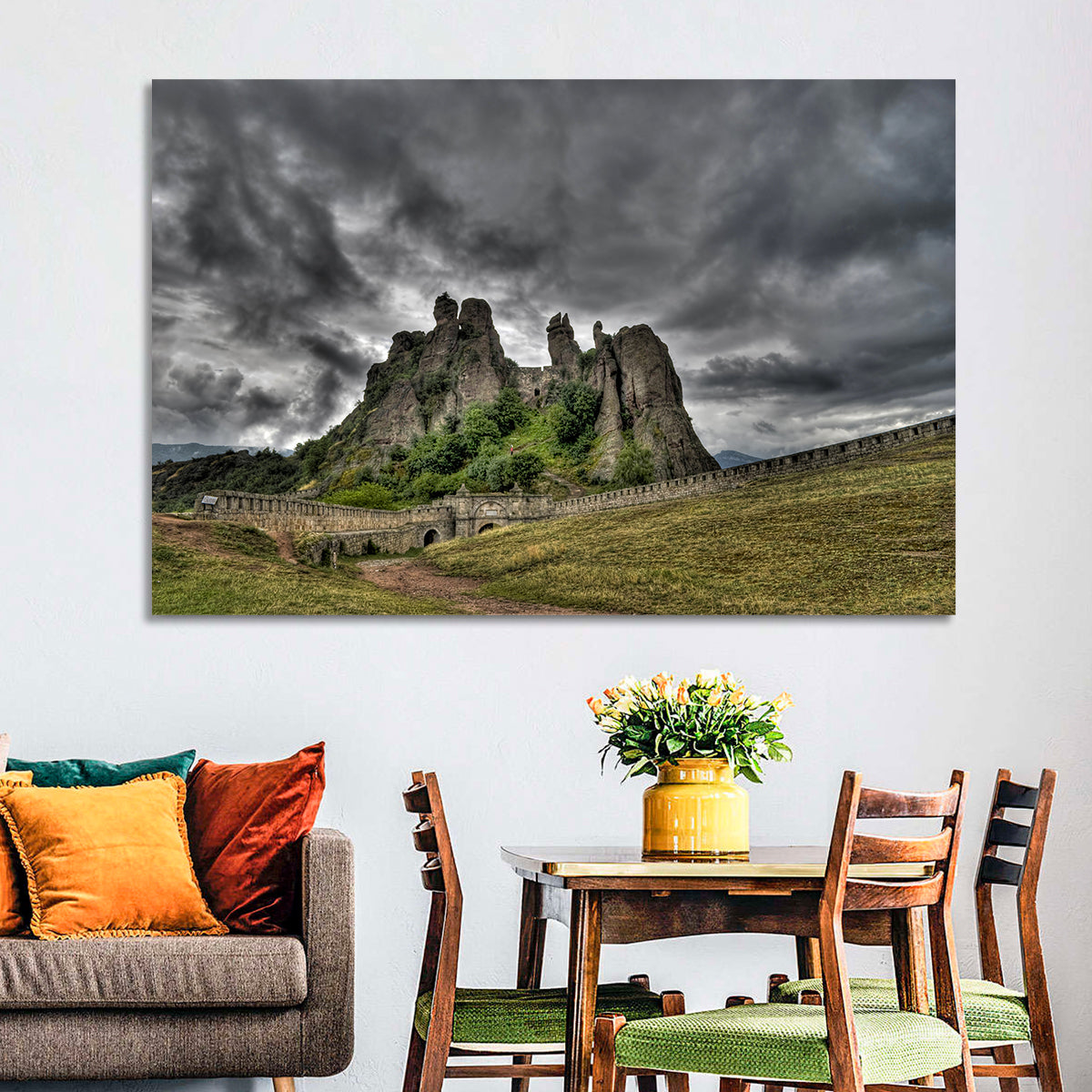 Belogradchik Fortress Rock Formations Wall Art in a room, landscape