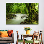 Emerald Rainforest River Wall Art