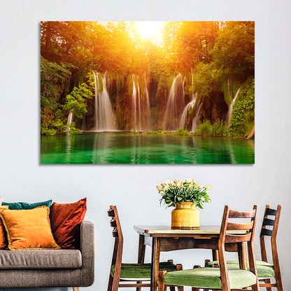 Plitvice Lakes Waterfalls Wall Art