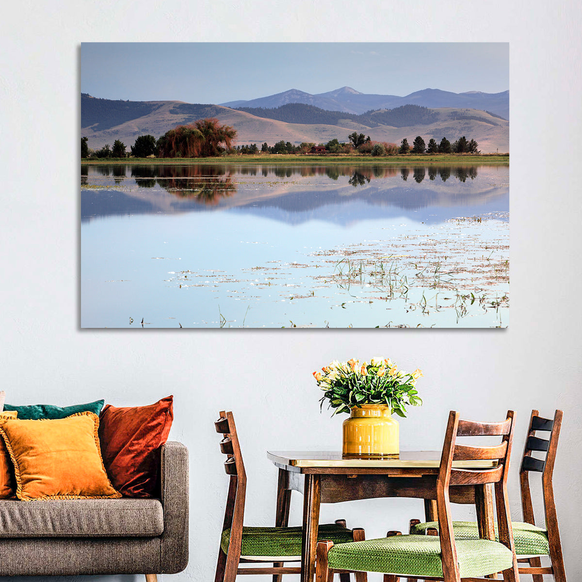 Mission Valley Lake Reflection Wall Art