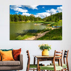 Sylvan Lake Dockside Scene Wall Art