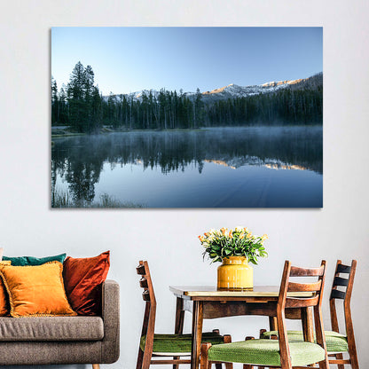 Sylvan Lake Morning Mist Wall Art