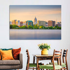 Madison Skyline at Lake Monona Wall Art