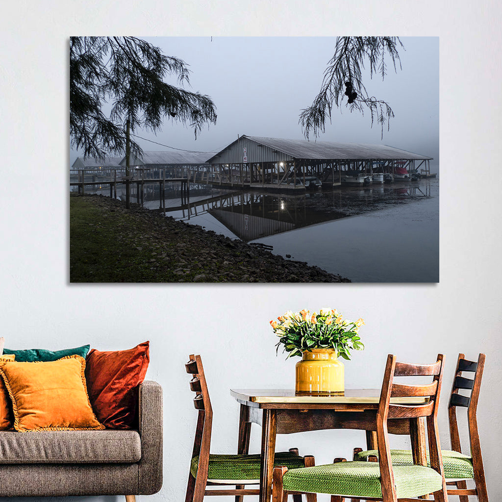 Ozark Beach Resort Boathouse Wall Art