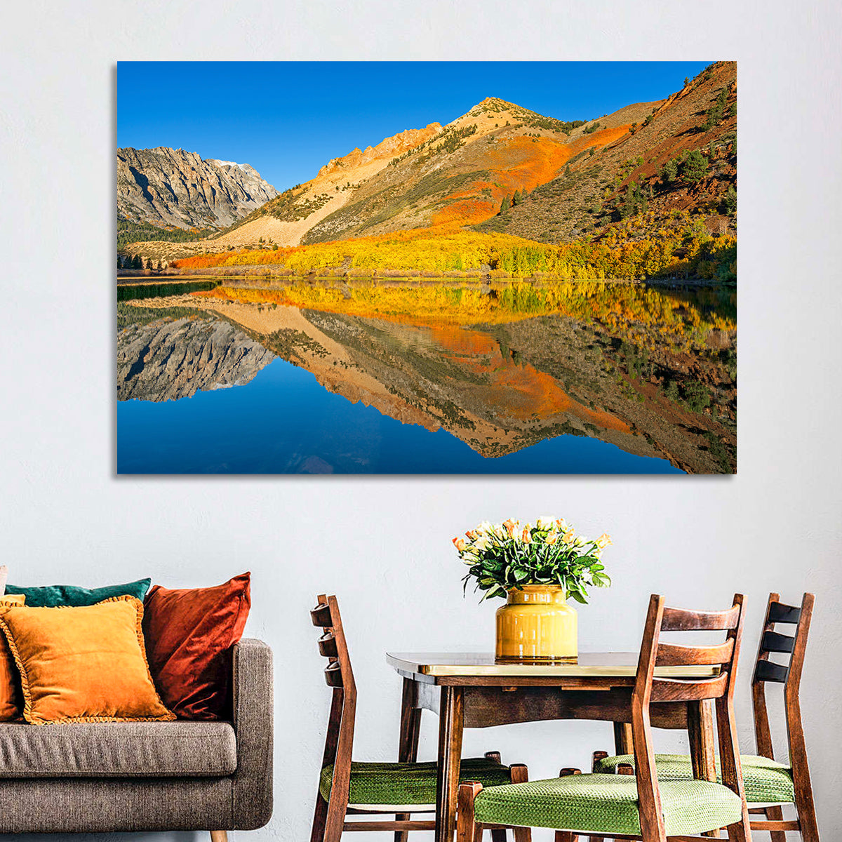 North Lake Autumn Reflection Wall Art