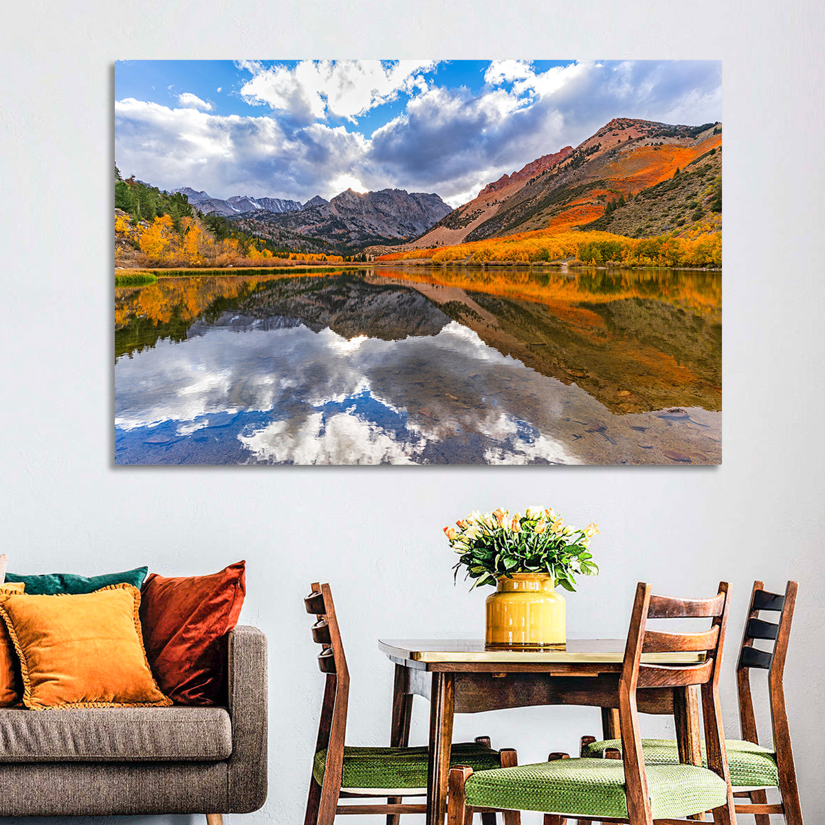 North Lake Autumn Reflection Wall Art