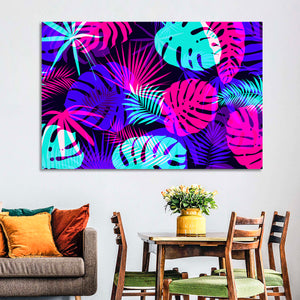 Bright Tropical Leaves Wall Art