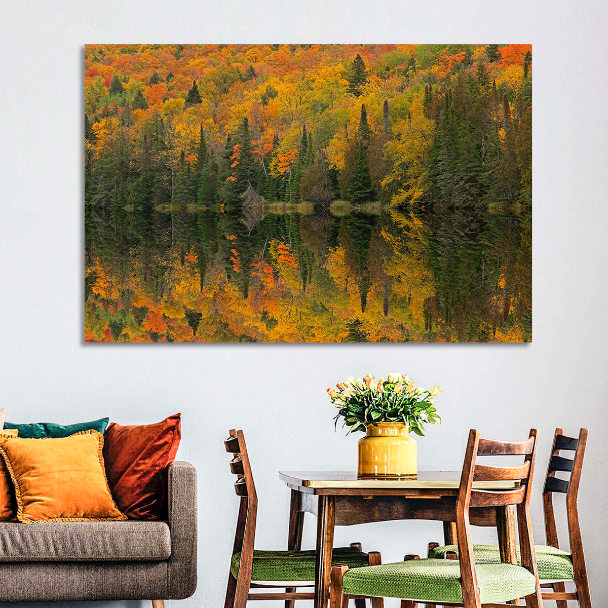 Ottawa National Forest Autumn Reflection Wall Art