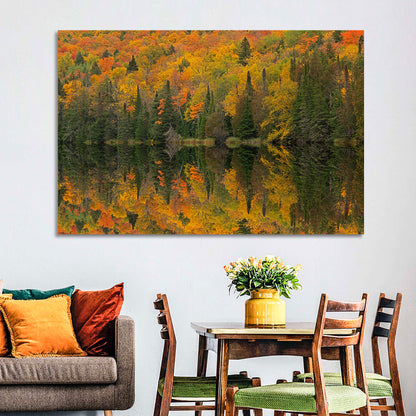 Ottawa National Forest Autumn Reflection Wall Art