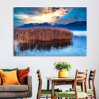 Lake Obersee Reeds at Dusk Wall Art