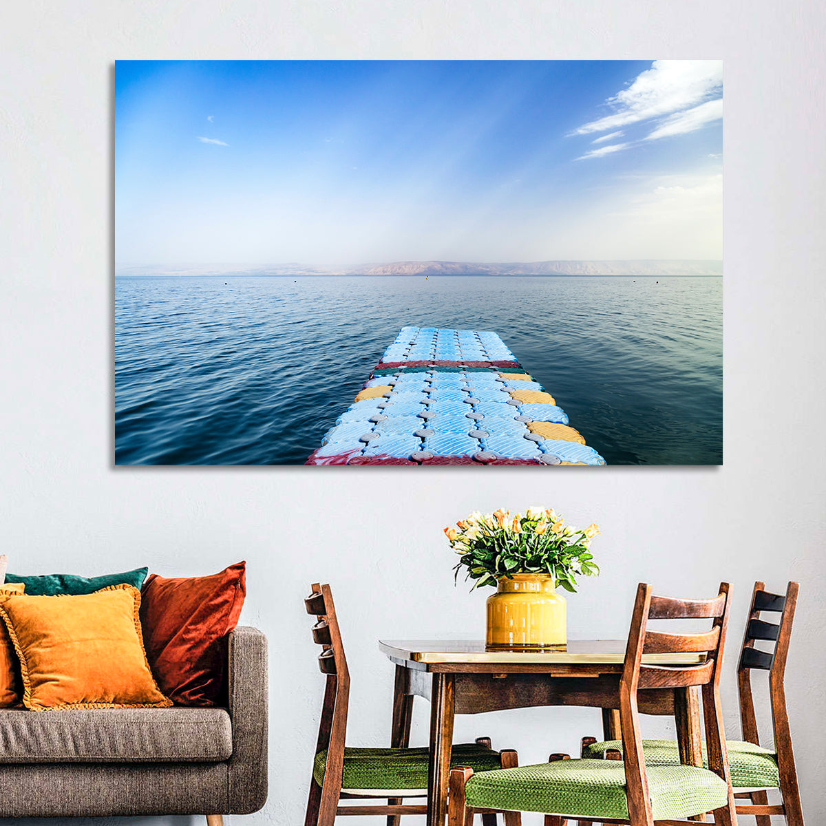 Galilee Floating Dock at Tiberias Wall Art