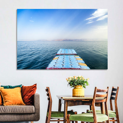 Galilee Floating Dock at Tiberias Wall Art