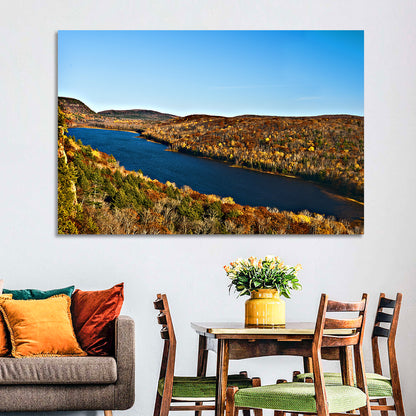 Lake of the Clouds Golden Hour Wall Art