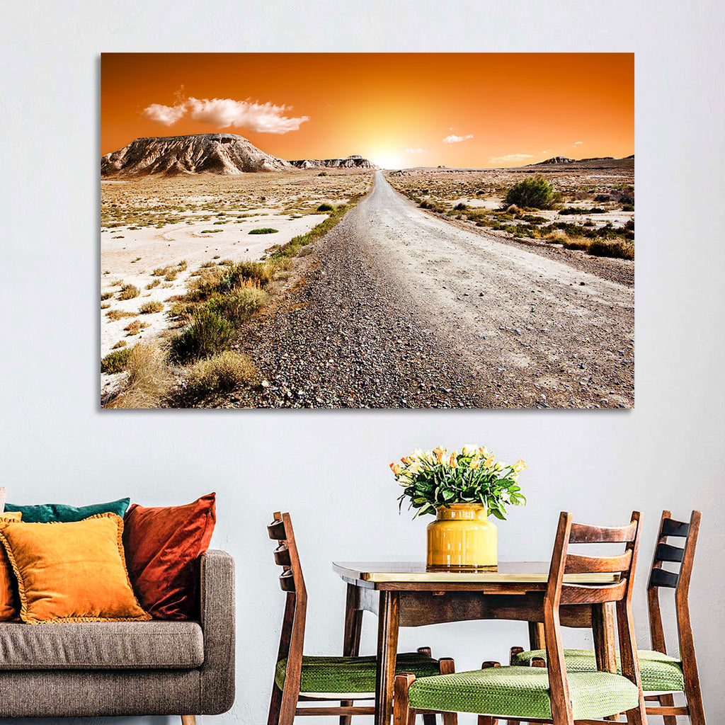 Infinite Desert Road Wall Art