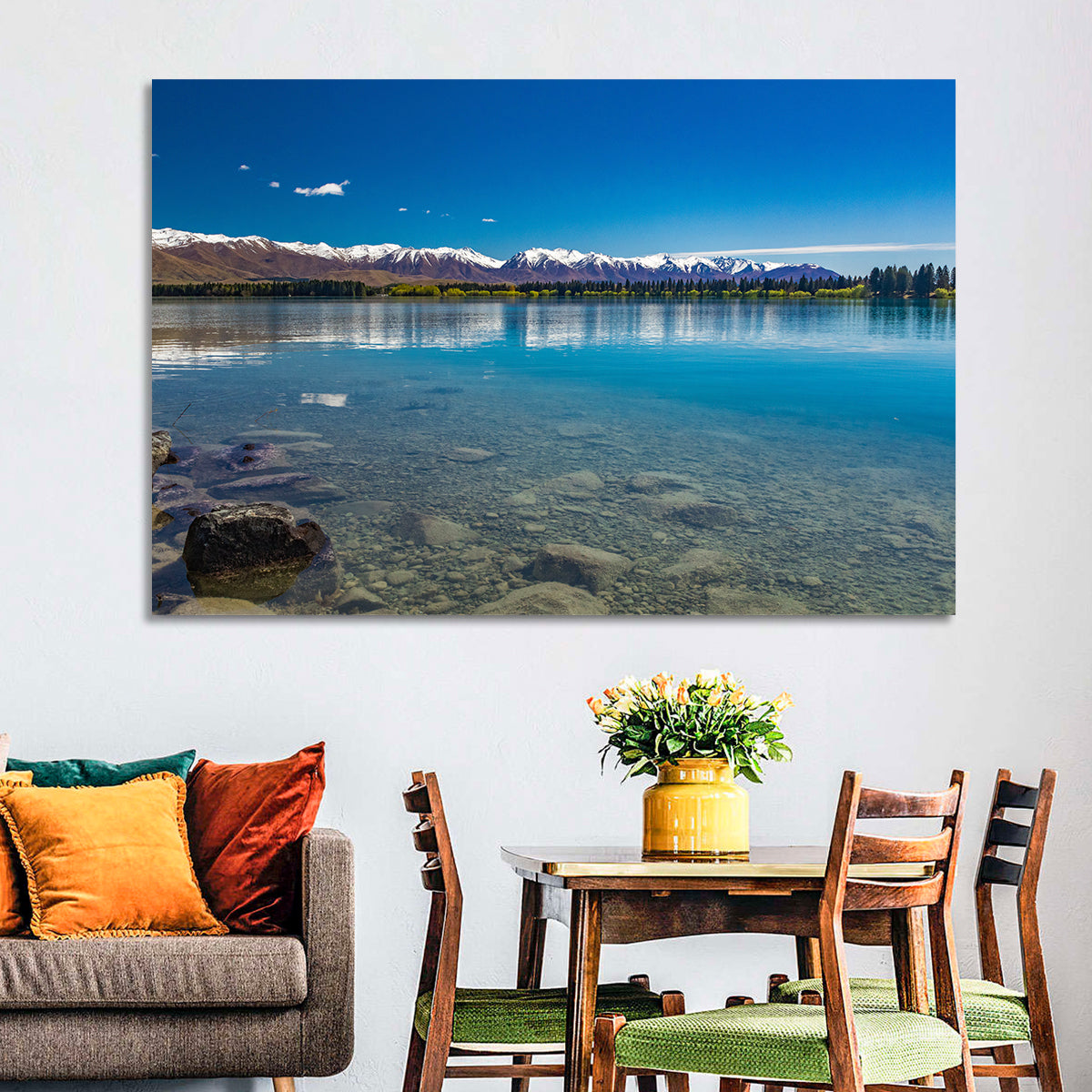 Lake Ruataniwha Reflection Wall Art