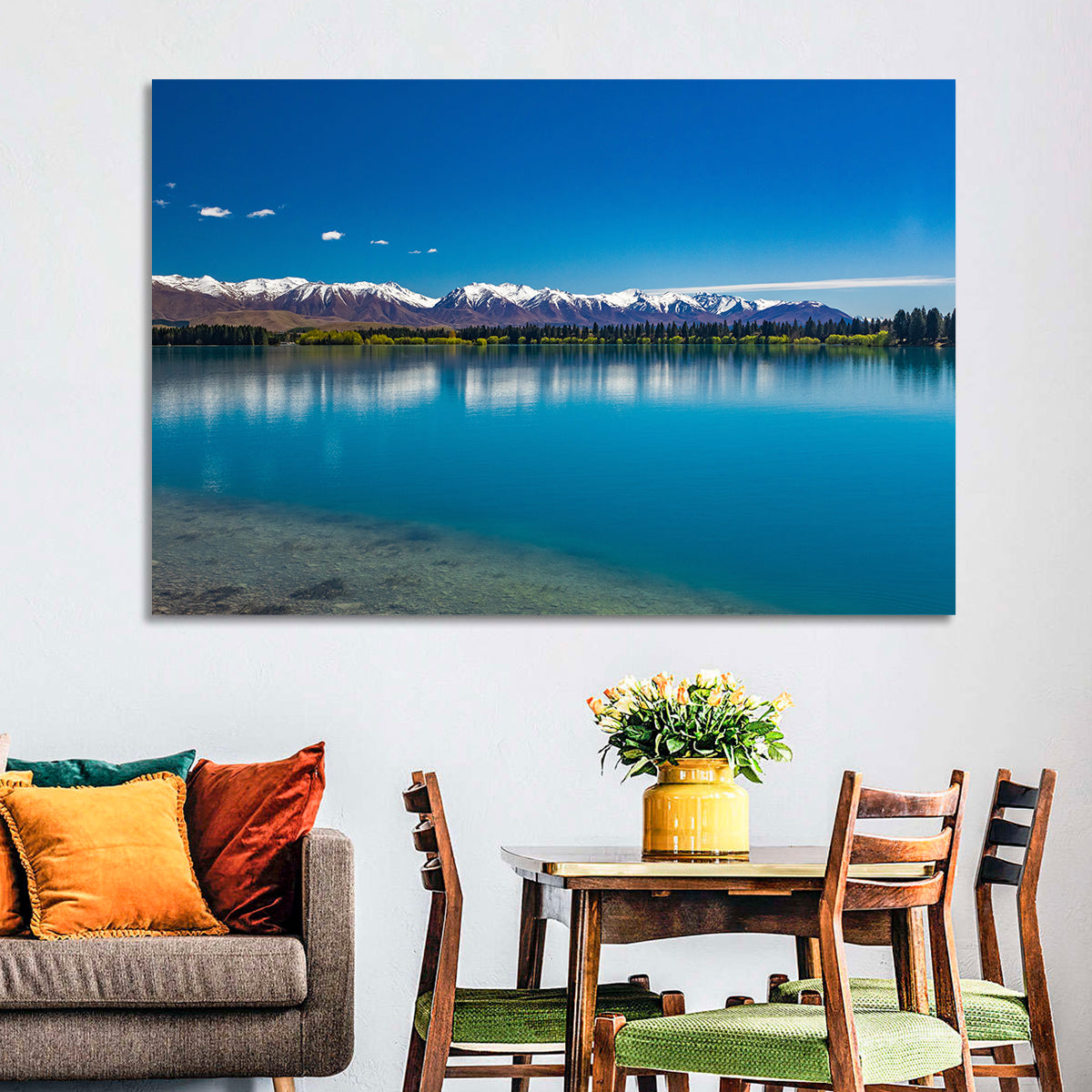 Lake Ruataniwha Reflection Wall Art