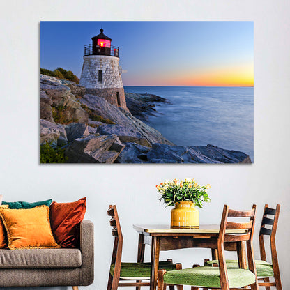 Castle Hill Lighthouse at Dusk Wall Art