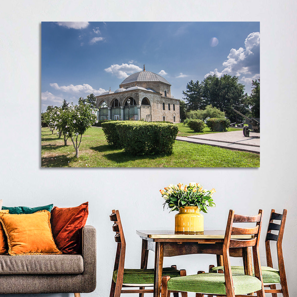 Sunlit Old Mosque in Izmail Wall Art