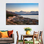 Mount Cook Over Lake Pukaki Wall Art