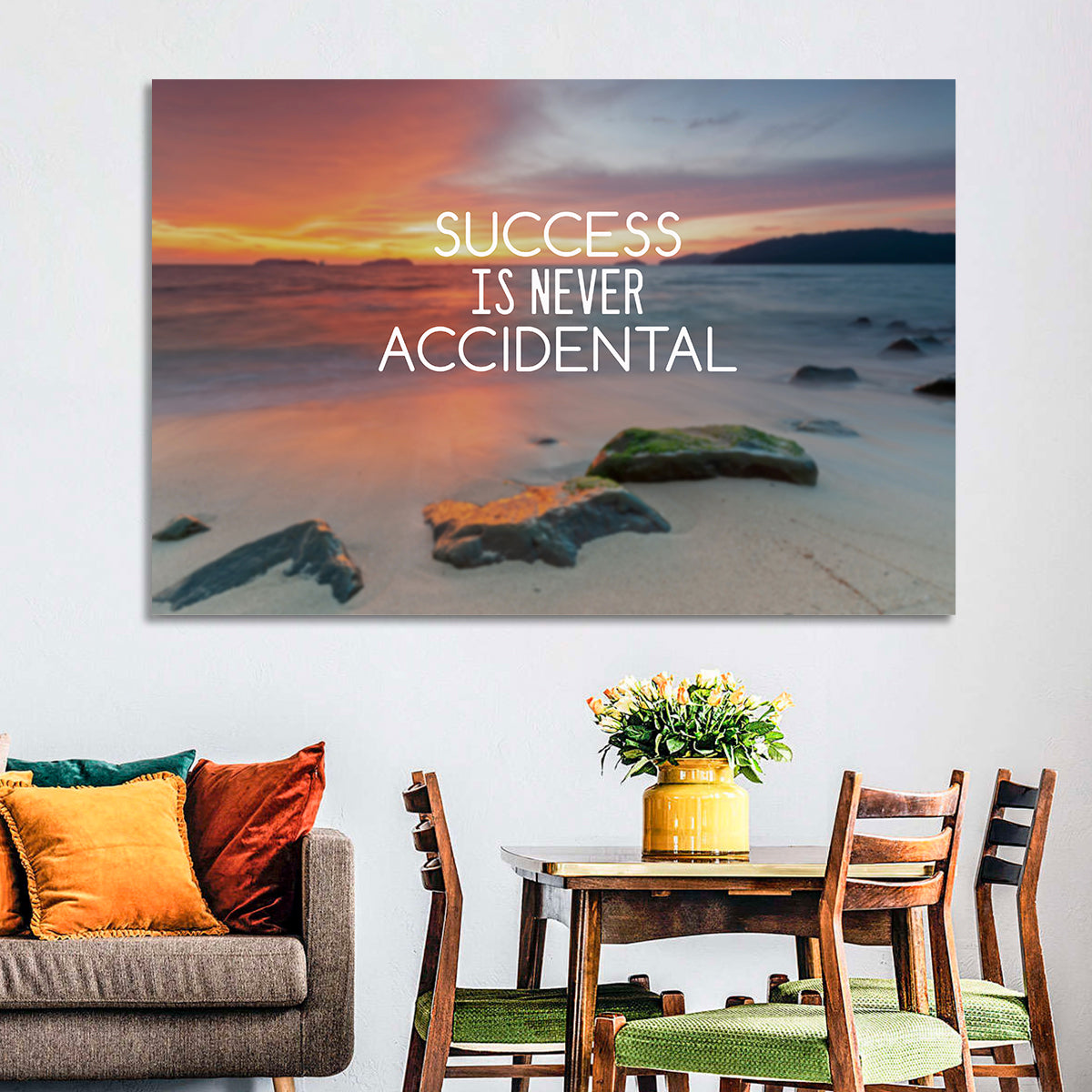 Success Is Never Accidental Wall Art