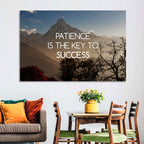 Patience Is the Key to Success Wall Art