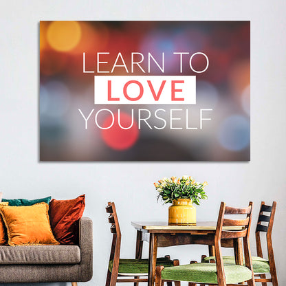 Learn to Love Yourself Wall Art