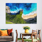 Kelingking Beach Cliffs Wall Art