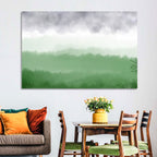 Misty Green Fields Wall Art