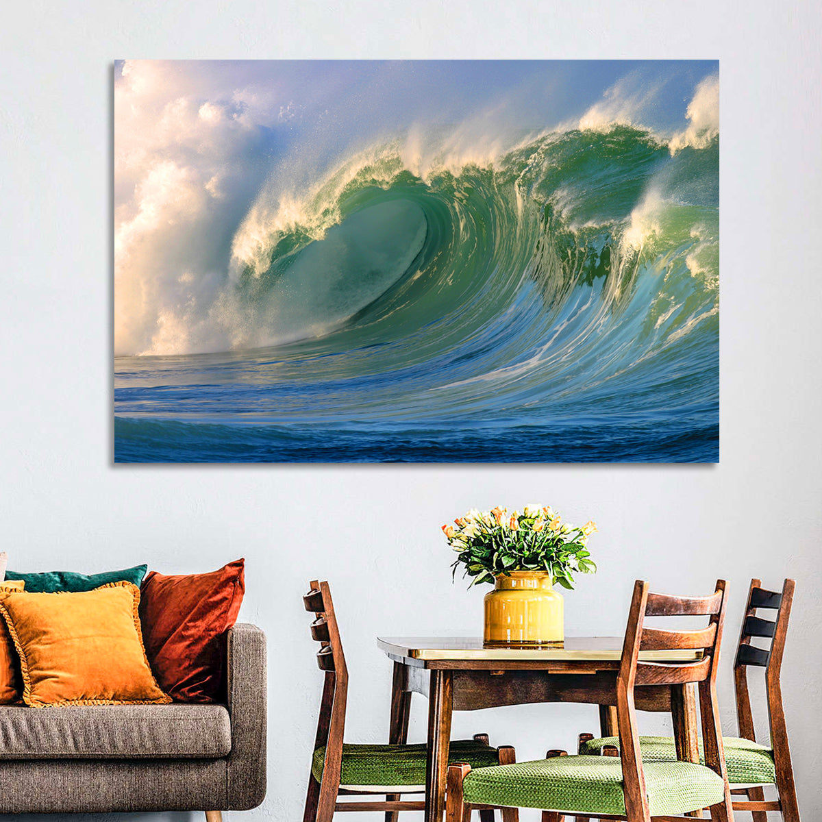 Golden Hour Barrel Wave Wall Art