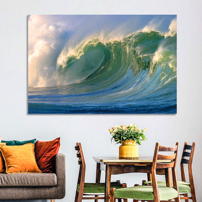 Golden Hour Barrel Wave Wall Art