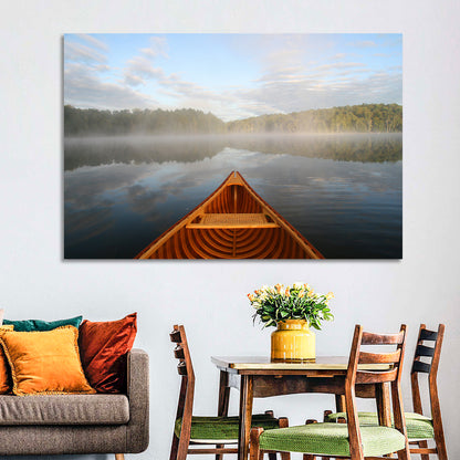 Cedar Canoe on Lake Ontario Wall Art