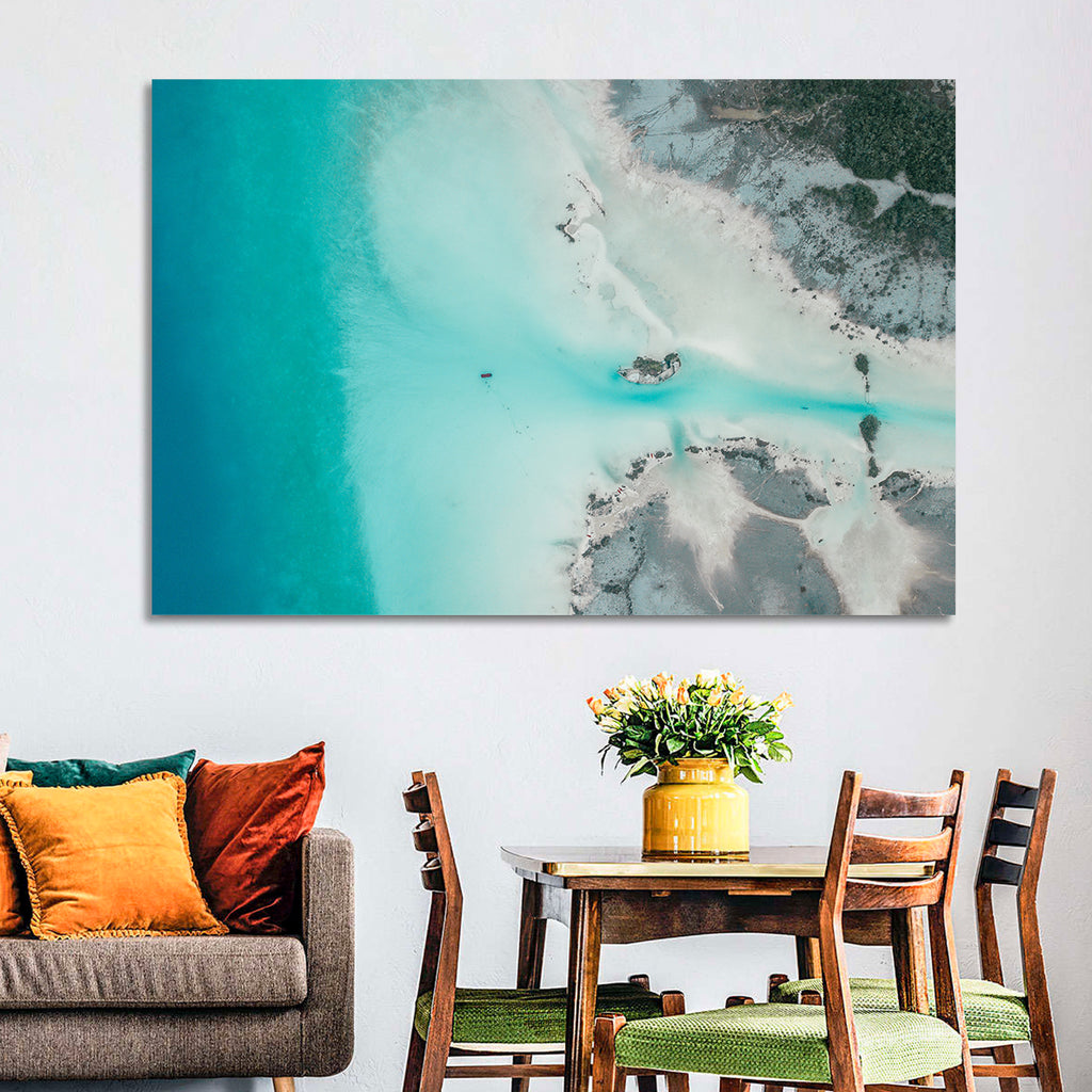 Bacalar Lagoon Aerial Wall Art