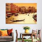 Grand Canal Gondola at Golden Hour Wall Art