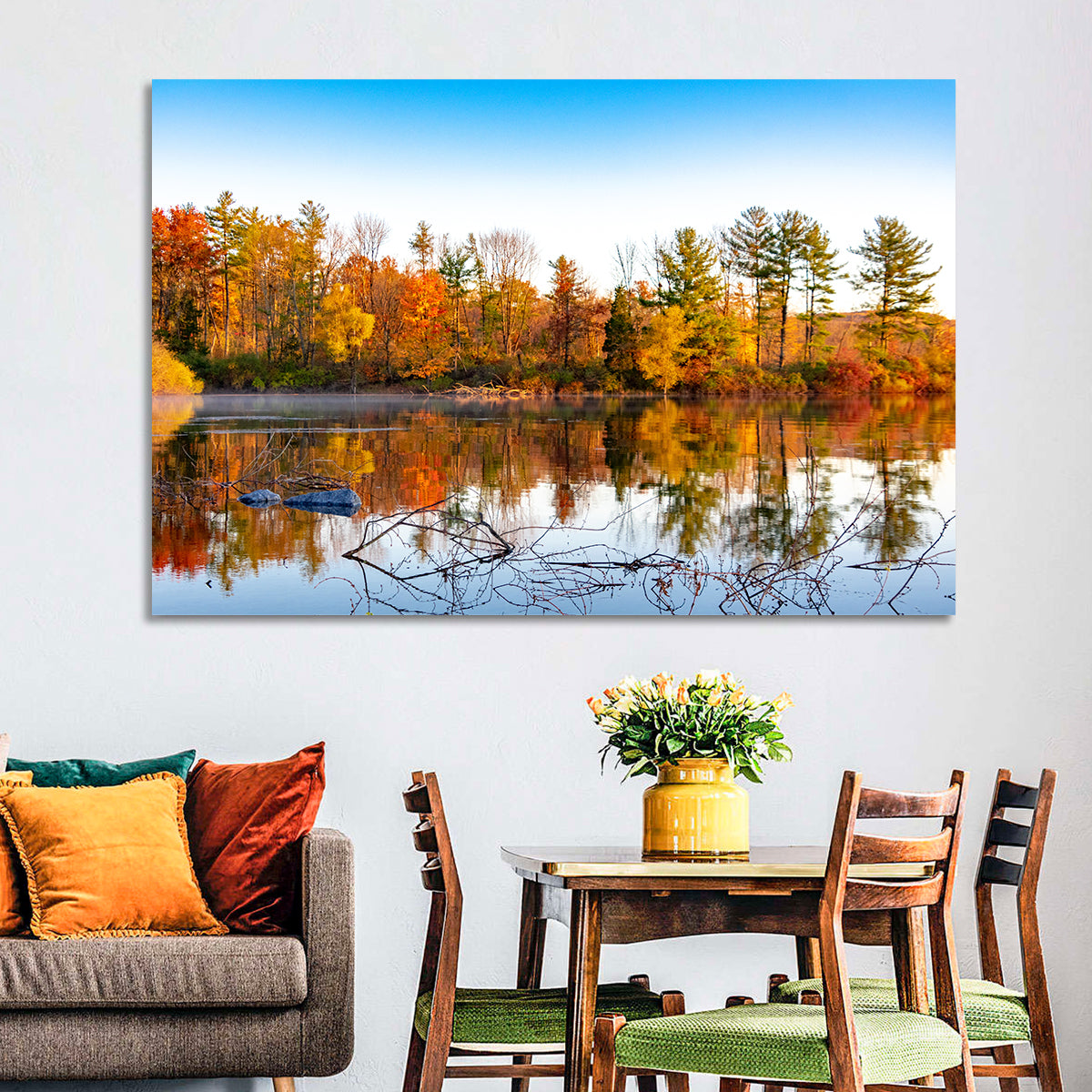 Lake Nockamixon Autumn Reflection Wall Art