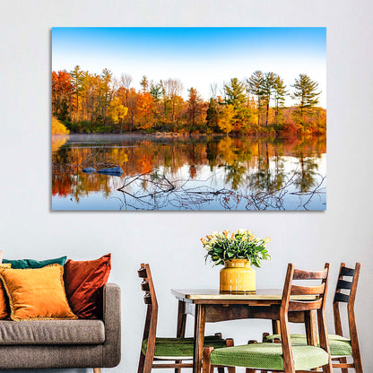 Lake Nockamixon Autumn Reflection Wall Art