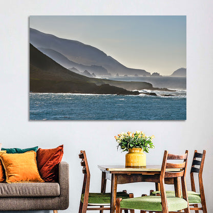 Misty Big Sur Coastline Wall Art