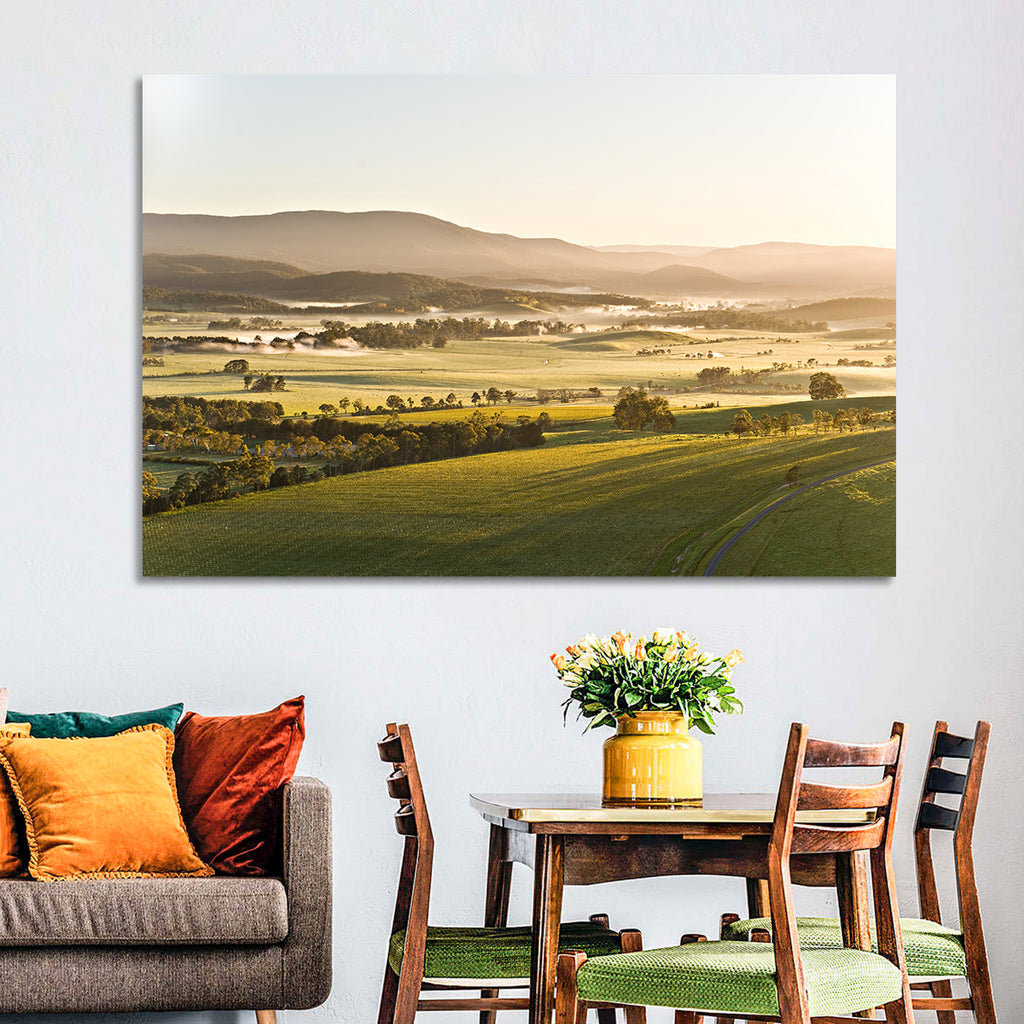 Yarra Valley Morning Mist Wall Art