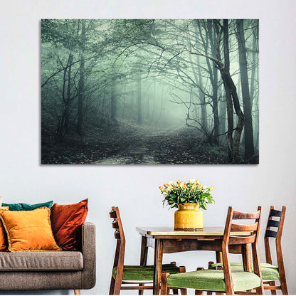 Misty Forest Path Wall Art