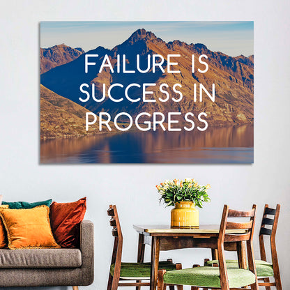 Failure Is Success in Progress Wall Art