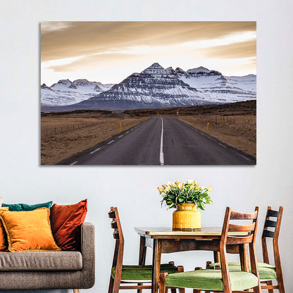 East Fjords Road at Dusk Wall Art