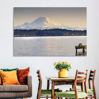Mount Rainier Over Lake Washington Wall Art