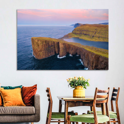 Sørvágsvatn Clifftop Lake Wall Art
