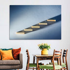 Five Wooden Steps Abstraction Wall Art