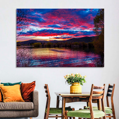 Lake Wairepo Arm Sunrise Reflection Wall Art